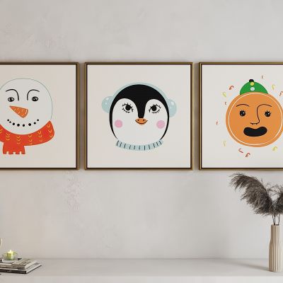 现代儿童房挂画