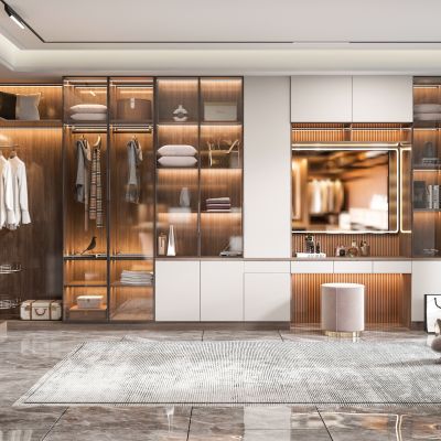 现代衣帽间