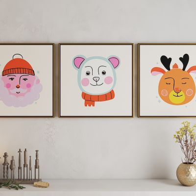 现代儿童房挂画