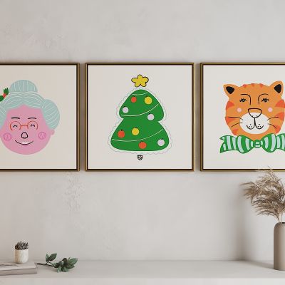 现代儿童房挂画