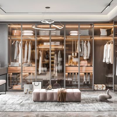 现代衣帽间