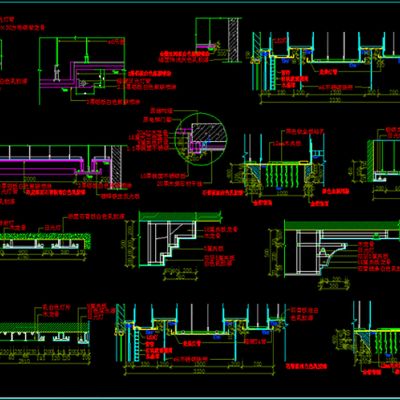 天花吊顶CAD设计素材
