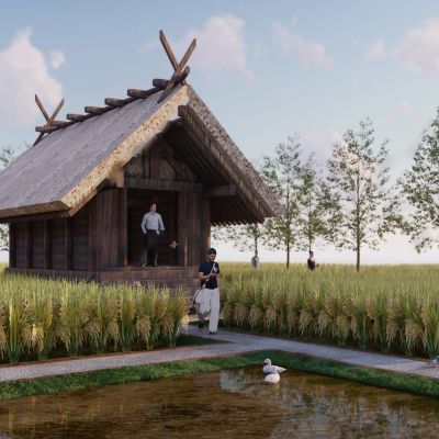 现代稻田农场，示范基地