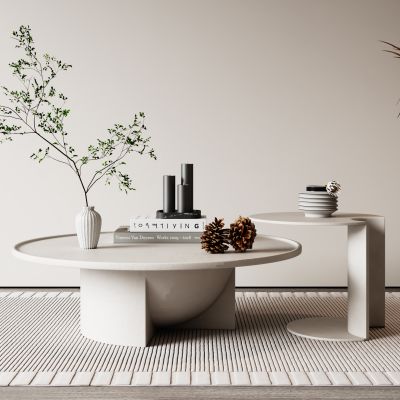 现代茶几SU模型