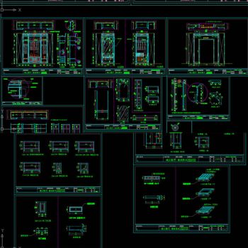 衣柜护墙板生产深化图纸CAD设计素材