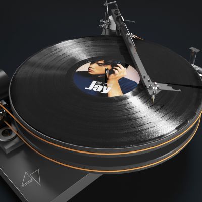 现代黑胶唱片机