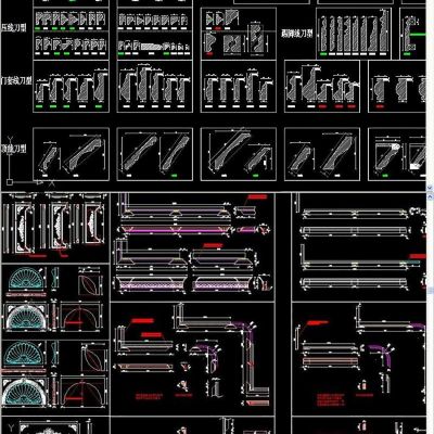 整木标准刀型库CAD图集CAD素材图