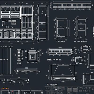 橱柜素材配件CAD图库CAD素材图