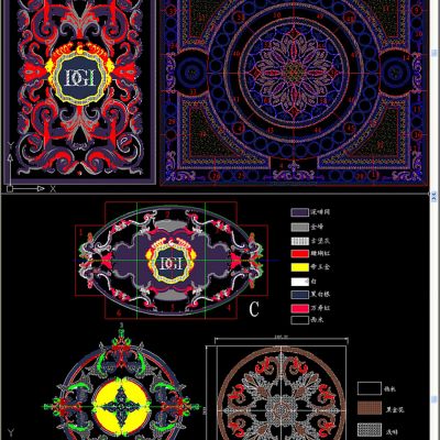 水刀拼花CADCAD素材图