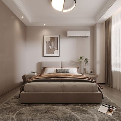 现代卧室，卧室