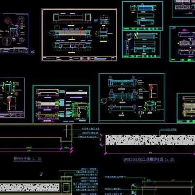 大理石服务台接待台收银台吧台CAD石纹CAD素材图