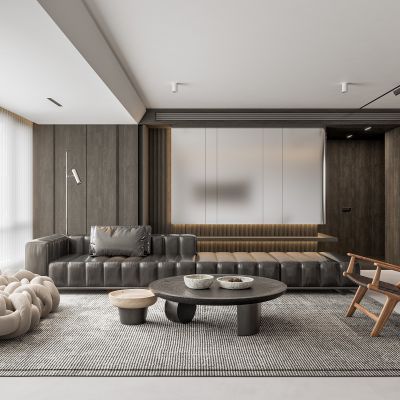 现代客餐厅，沙发茶几组合 ，餐桌椅组合