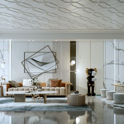 现代家居客餐厅