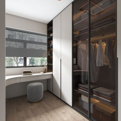 现代衣帽间