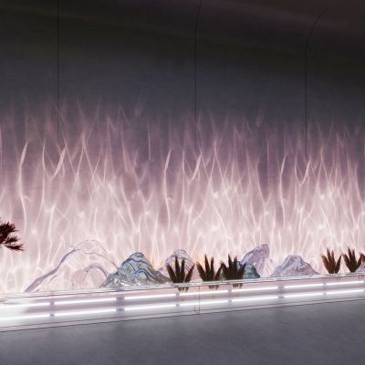 现代水波纹灯 波浪灯