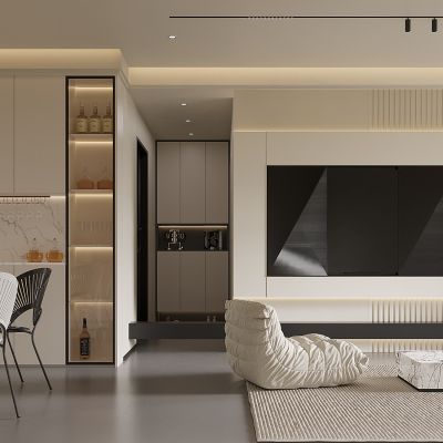 现代简约客餐厅