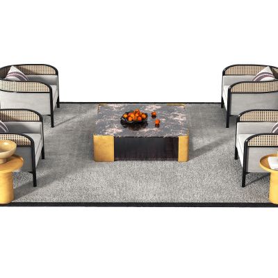 新中式洽谈桌椅组合