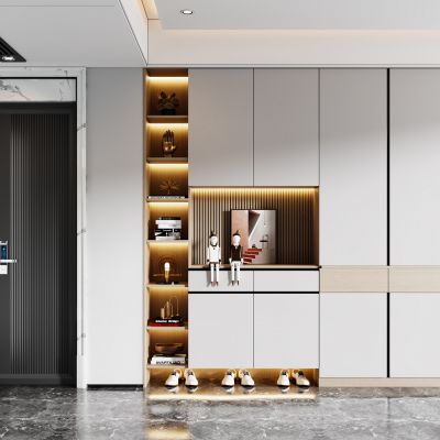 现代功能性玄关 鞋柜