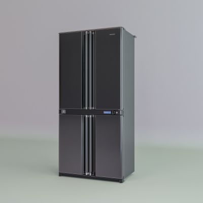现代双开门冰箱