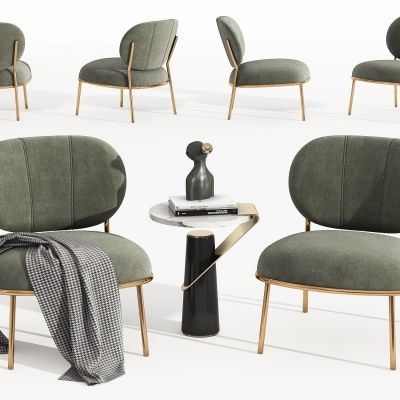 现代轻奢休闲椅，洽谈椅，接待桌椅，角几，休闲沙发，洽谈沙发，茶几，饰品