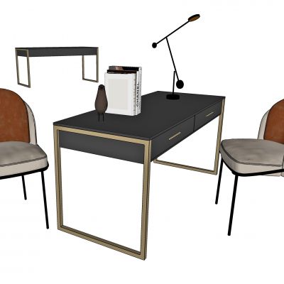 新中式书桌，书桌，书椅，餐椅，写字桌，办公桌，写字椅，洽谈椅，休闲椅