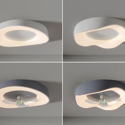 现代吸顶灯，吊灯风扇，吊扇，客厅，卧室，吸顶灯，儿童房，创意吸顶灯SU模型