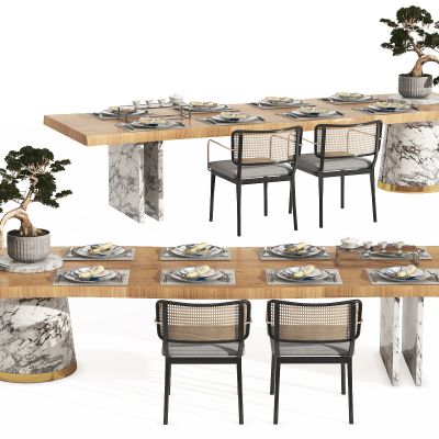 新中式餐桌椅，中岛，中岛台，异形餐桌，餐椅，单椅，洽谈桌，会议桌，迎客松