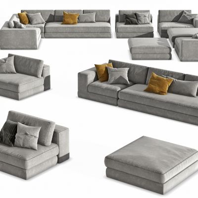 现代组合沙发，自由组合沙发，多人沙发，沙发凳，拼接沙发，拐角沙发，沙发