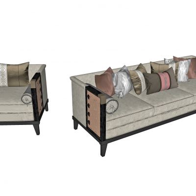 新中式组合沙发，三人沙发，单人沙发，洽谈沙发，接待沙发，抱枕，靠枕，沙发