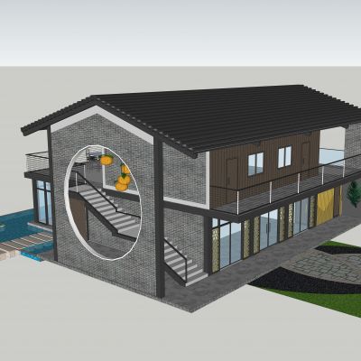 岭南建筑3D模型
