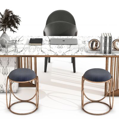 现代办公桌，书桌，办公桌，书椅，经理桌，餐桌，摆件，饰品，书画桌，写字桌