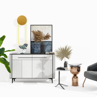 现代装饰柜，玄关柜，端景柜，酒柜，盆栽，洽谈沙发，休闲沙发，茶几，饰品
