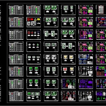 公路指示牌施工cad设计方案图纸