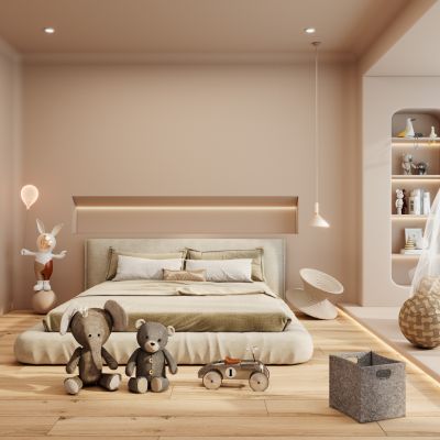 奶油诧寂风卧室