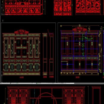 整木家居传统中式家具素材cad图库cad素材