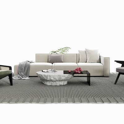 现代沙发茶几组合