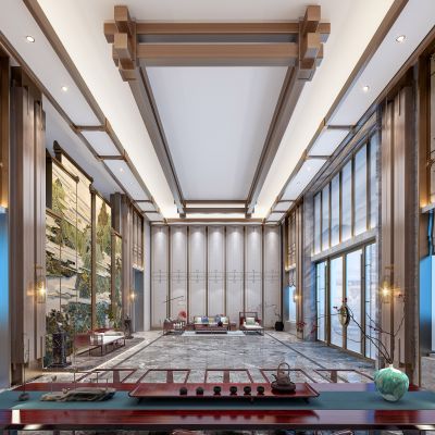 新中式售楼处大厅