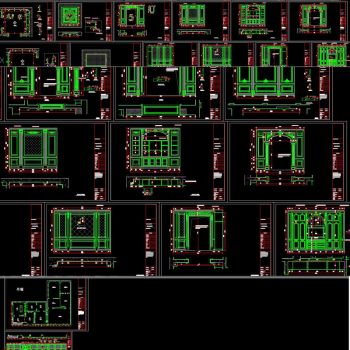 整木家居展厅cad图cad素材