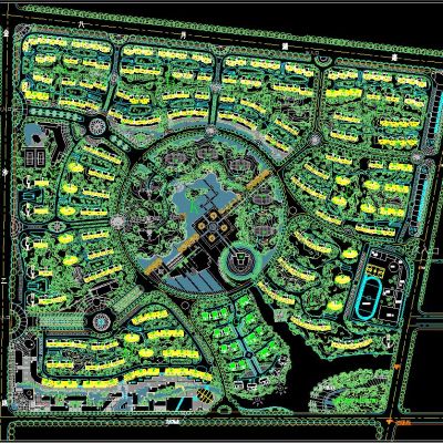 居住区CAD规划图