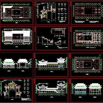 古建筑祠堂戏台设计
