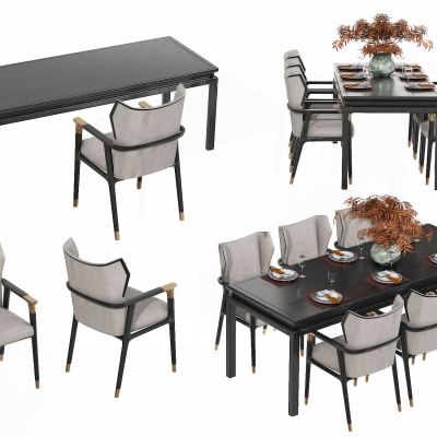 新中式餐桌椅，餐桌，书桌，书画桌，写字桌，字画桌，书椅，休闲椅，办公桌