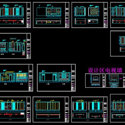 整木定制展厅案例CAD图纸cad素材