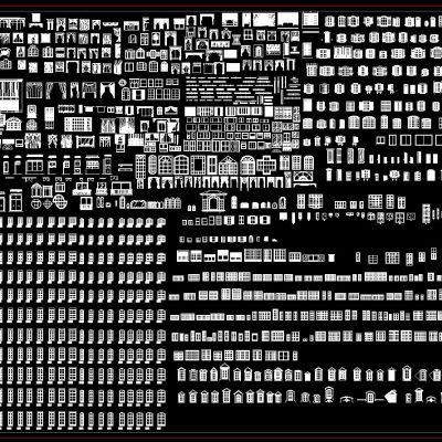 各类窗帘古典欧式窗户合集