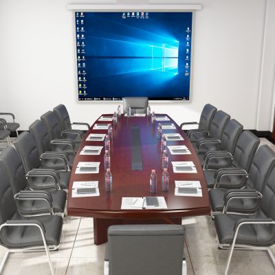 现代办公室，会议室，会议桌，会议椅，洽谈室，洽谈桌，椅子，办公椅，投影，茶水柜