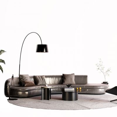 现代皮革沙发 异形沙发