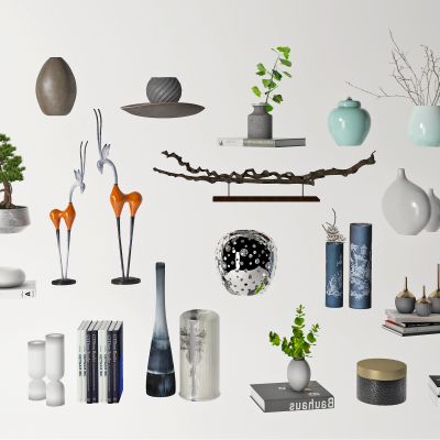 现代装饰品摆件，装饰品，陈列品，艺术品，花，花瓶，雕塑，摆件，工艺品