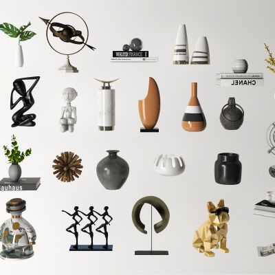 现代装饰品摆件，装饰品，陈列品，艺术品，花，花瓶，雕塑，摆件，工艺品