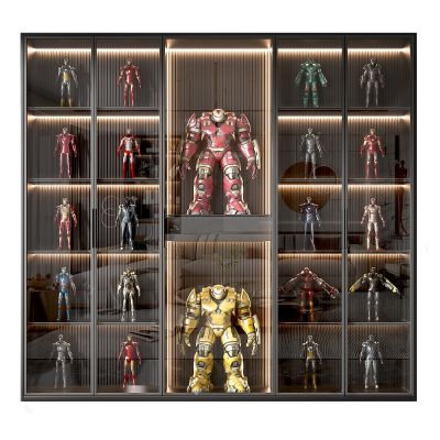 现代装饰柜_手办柜