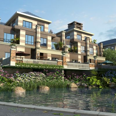 现代别墅园林景观