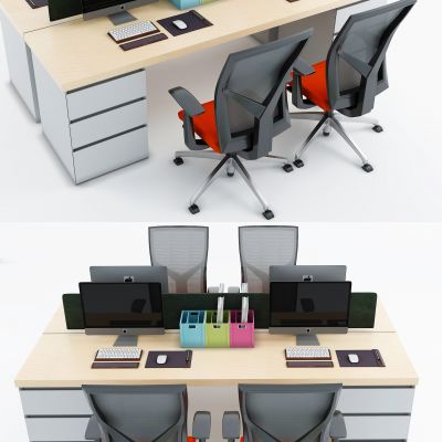现代办公桌椅，办公桌，员工位，工作位，职员桌，桌上屏，工位，办公椅，桌椅，屏风工位，屏风，职员桌，职员椅，L型工位，L型屏风，直条屏风，直条工位